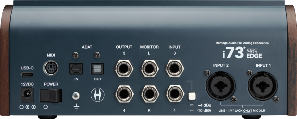 HERITAGE AUDIO i73 PRO EDGE USB C INTERFACE WITH F