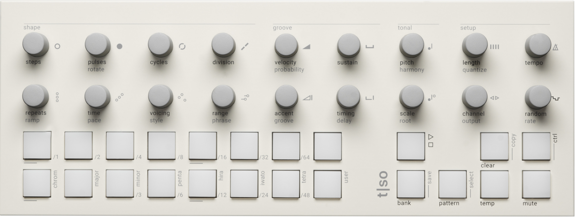 Torso Electronics T-1 Algorithmic Sequencer Blanco