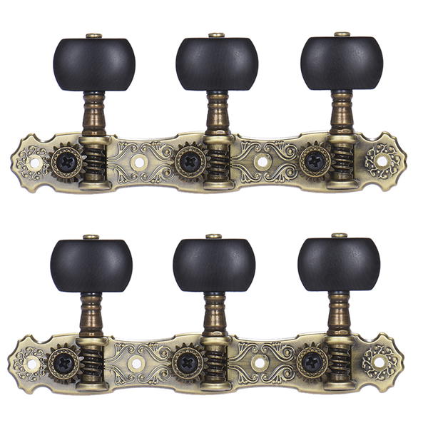 Ortola Par Clavijeros Guitarra Negros Bronce