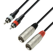 Adam Hall Cables K3 TMC 0100 2 x RCAm a 2 x XLRm 1m