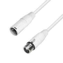 Adam Hall Cable XLRm-XLRh 5m Blanco