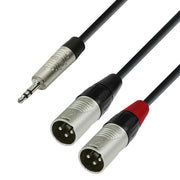 Adam Hall  K4 YWMM 0180 Cable 2XLR m - Minijack Estétreo 1,8 metros