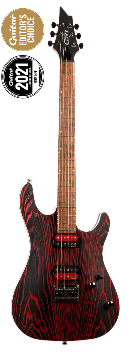 CORT Guitarra Eléctrica Kx300 Etched Black R