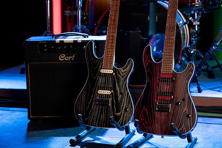 CORT Guitarra Eléctrica Kx300 Etched Black G