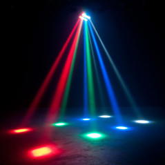 IBIZA LIGHT LED8-MINI 8-LED SPIDER WITH CREE RGBW