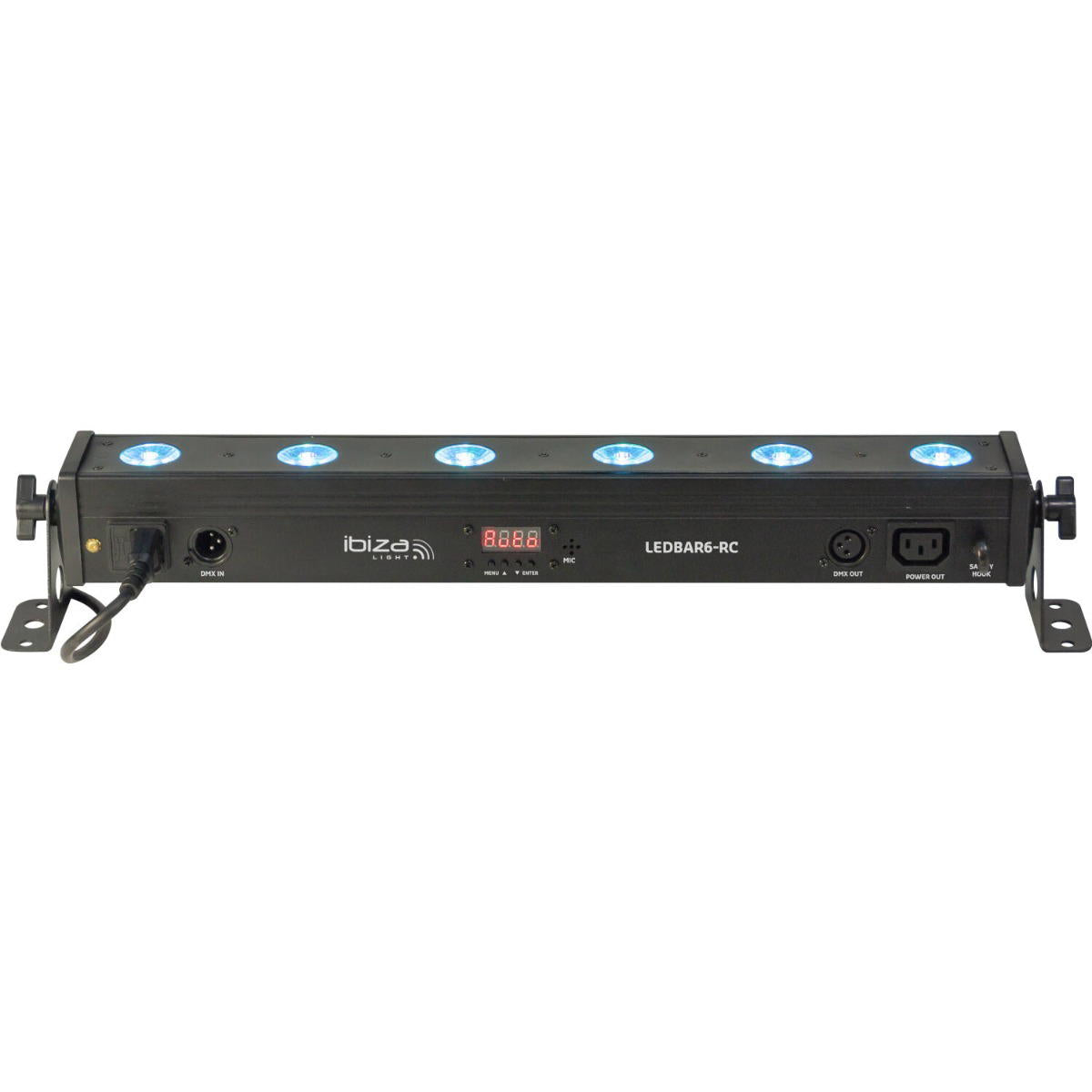 IBIZA LIGHT LEDBAR6-RC 6 x 8W RGBW 4-IN-1 LED BAR