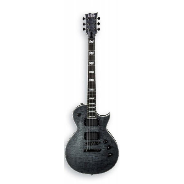LTD EC-401 QM SEE THRU BLACK SATIN 