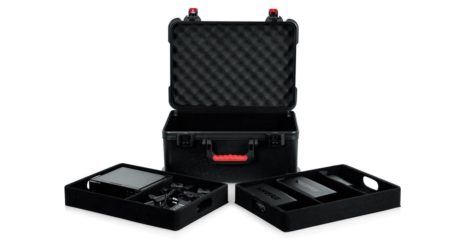 GATOR Maletín ABS para 7 Micros Inalámbricos