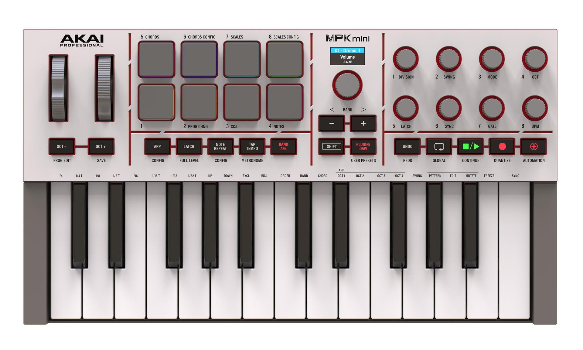 Akai MPK Mini IV Blanco/Gris