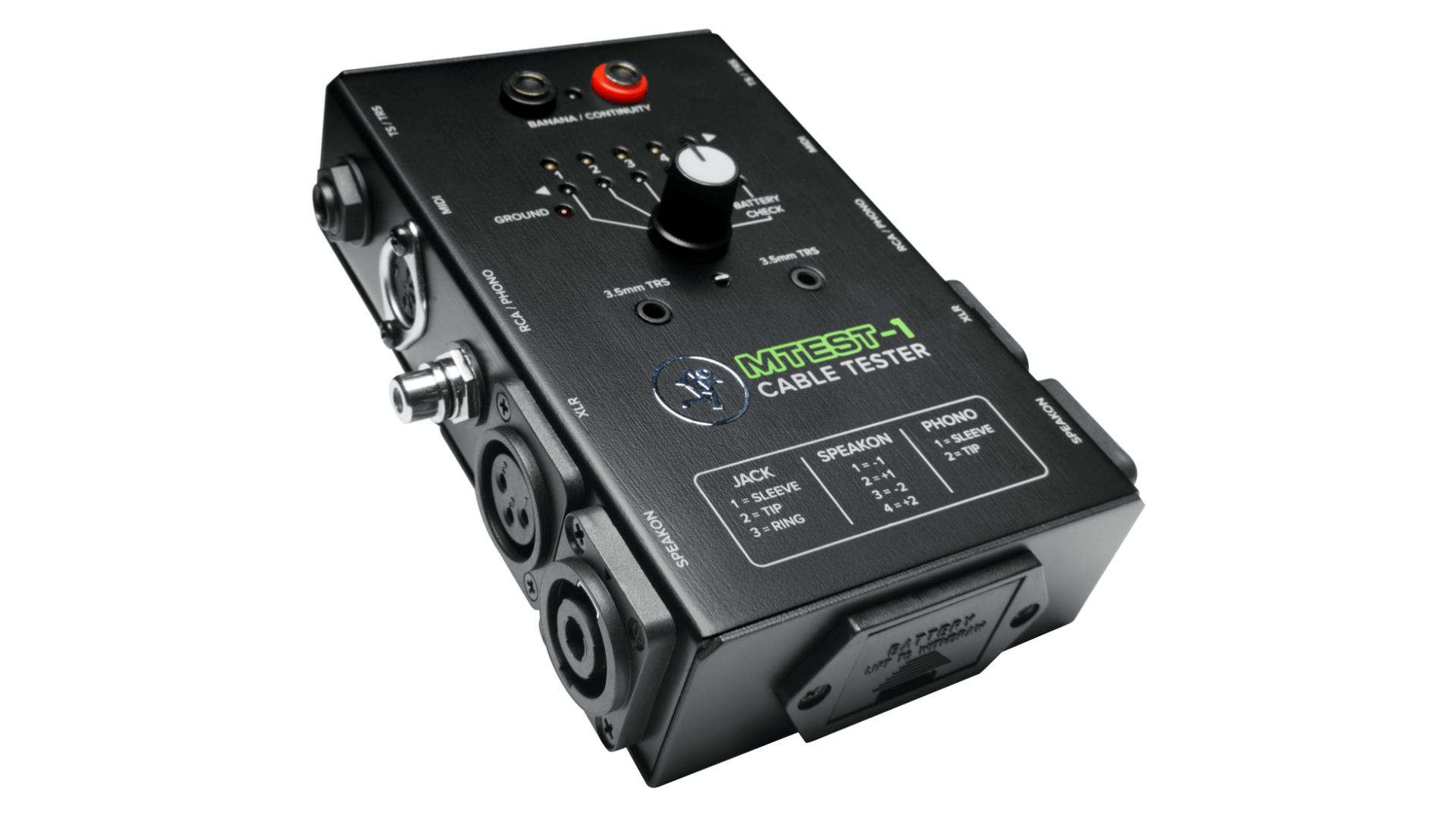 Mackie MTEST-1 Comprobador de Cables