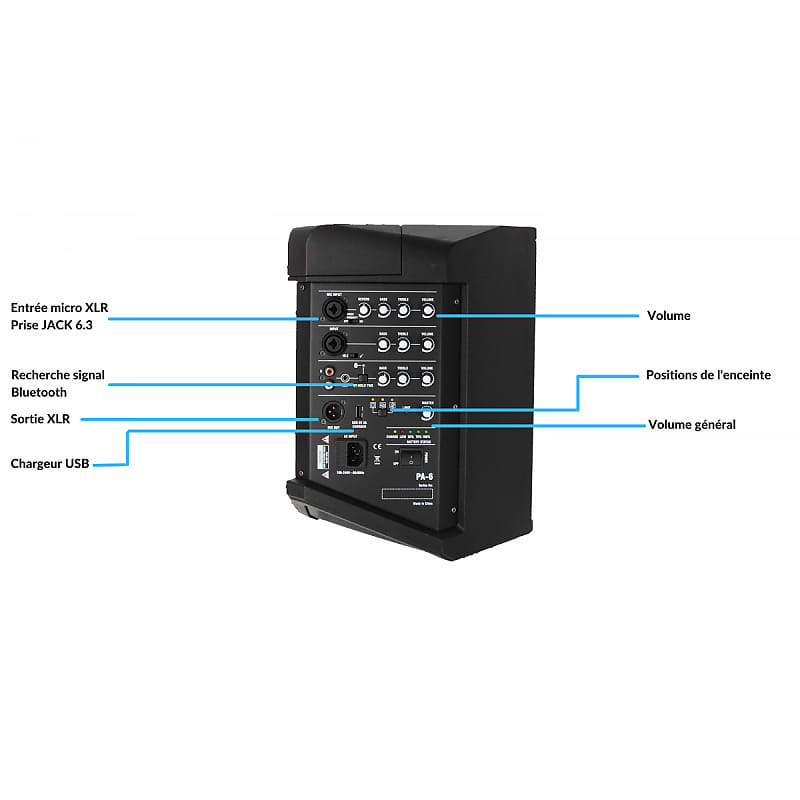 Definitive audio ATLANTIS PA-6 Altavoz activo a batería