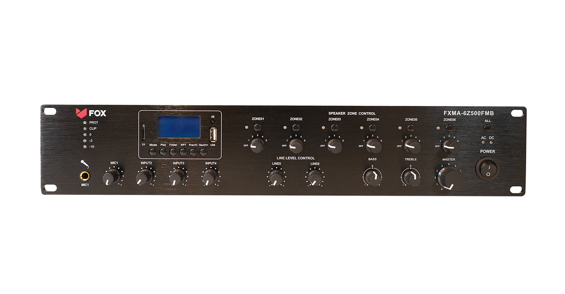 FOX FXMA-6Z500FMB AmplifIcador de 6 zonas FMBT
