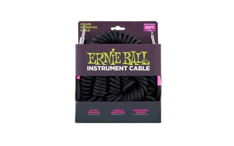 Ernie Ball Ultraflex Spiral Jack-Jack Black 7,62M