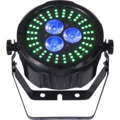 IBIZA LIGHT PARLED318-FX2 3 x 18W 6-in-1 LEDS PAR