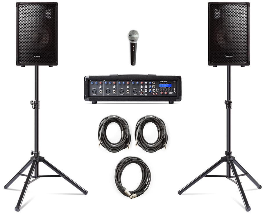 Alesis PA System in a Box Bundle