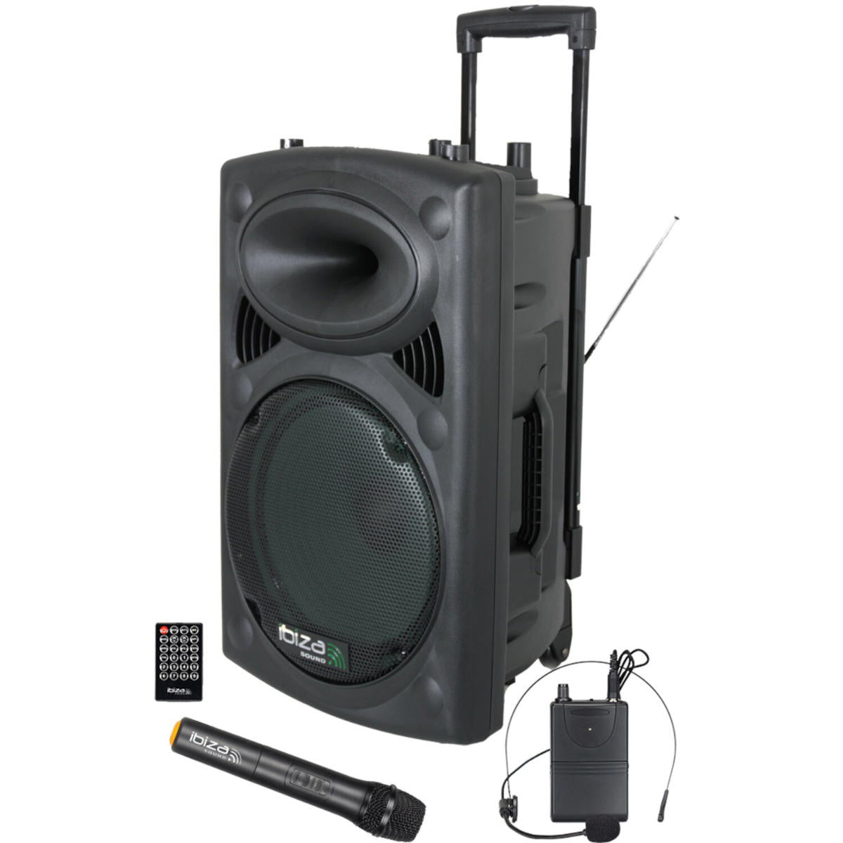 IBIZA SOUND PORT15UHF-BT 15'' PORTABLE PA SYSTEM