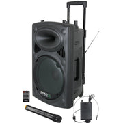 IBIZA SOUND PORT15UHF-BT 15'' PORTABLE PA SYSTEM