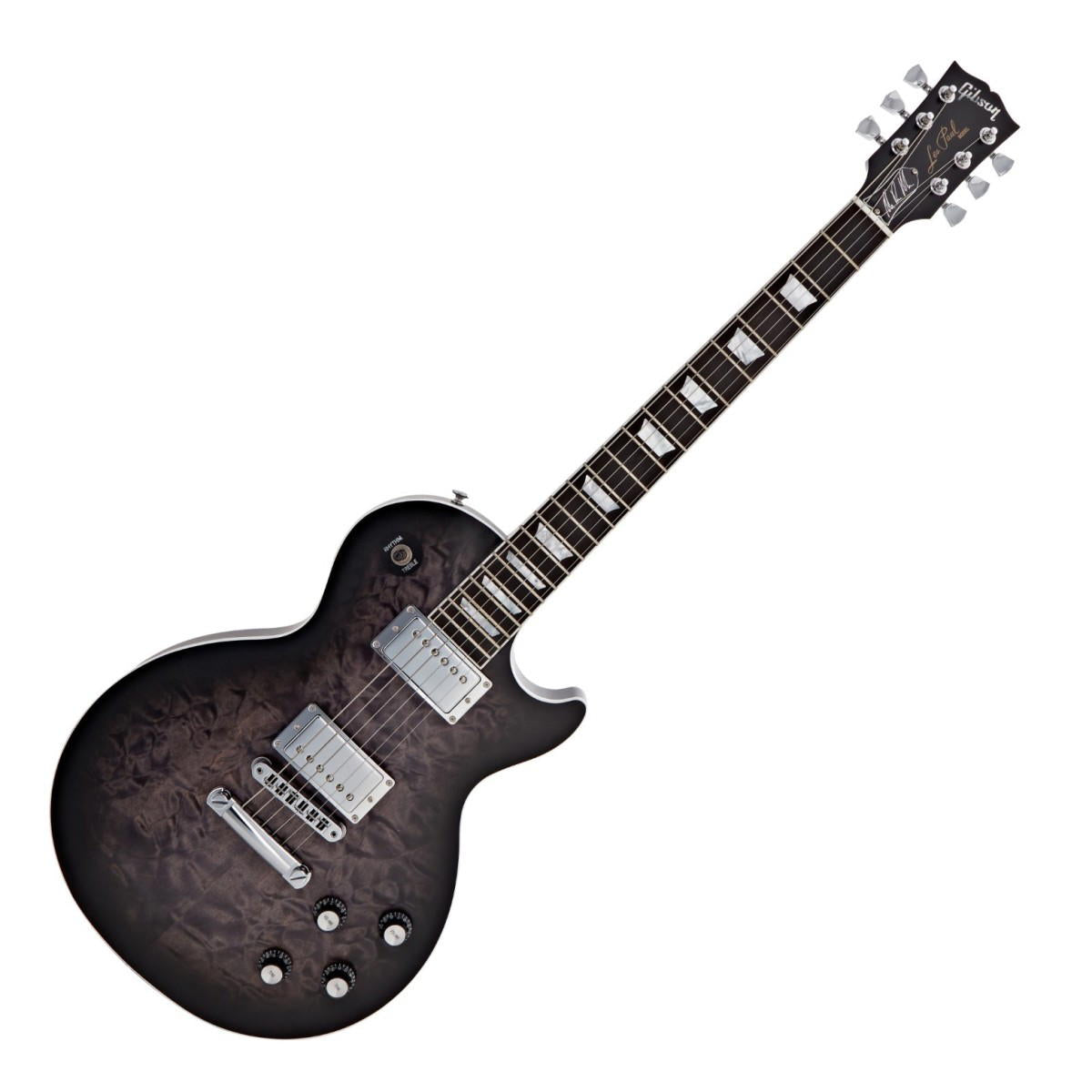 GIBSON MARK MORTON LES PAUL MODERN QUILT TRANSLUCENT EBONY BURST