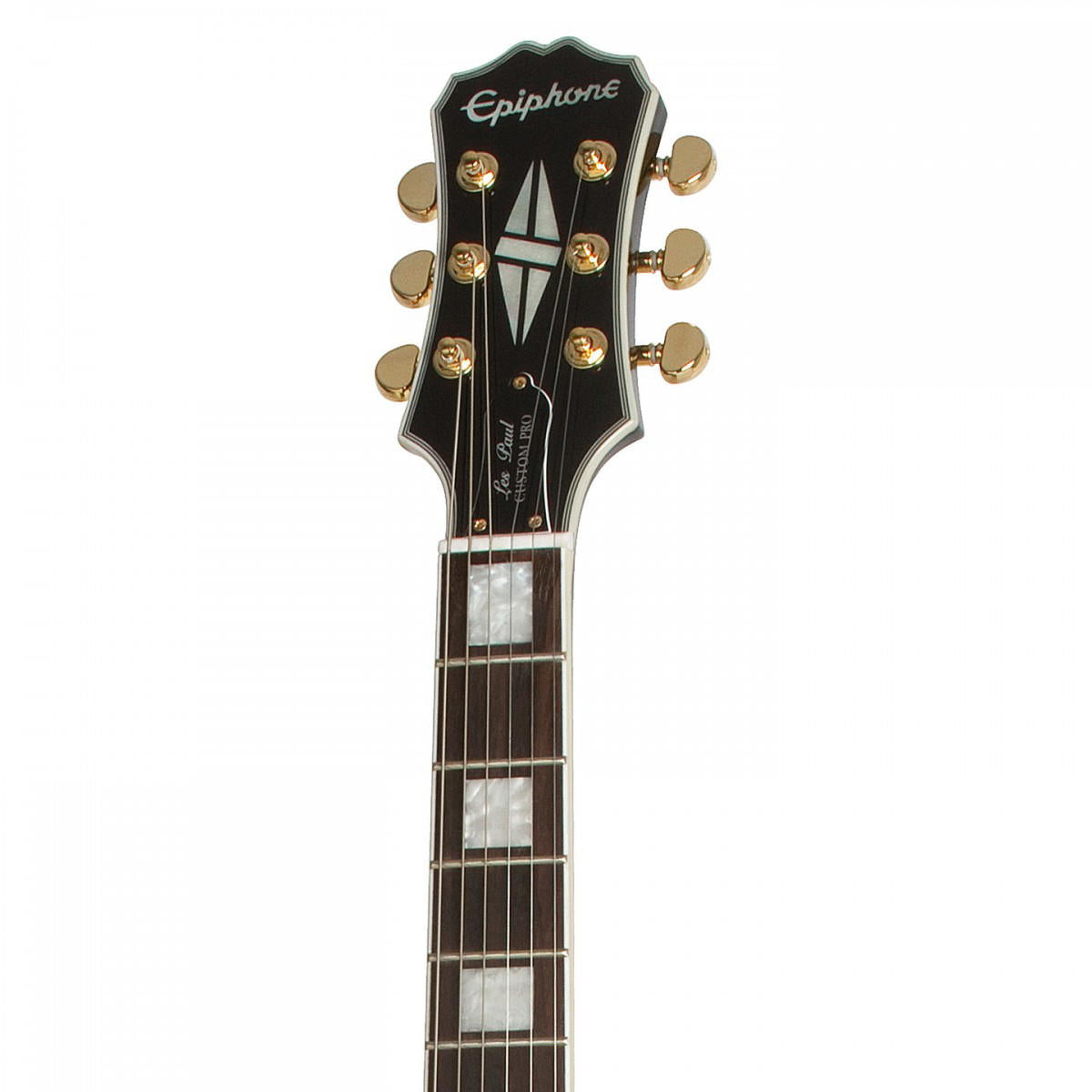 EPIPHONE LES PAUL CUSTOM ANTIQUE IVORY BLACK BACK