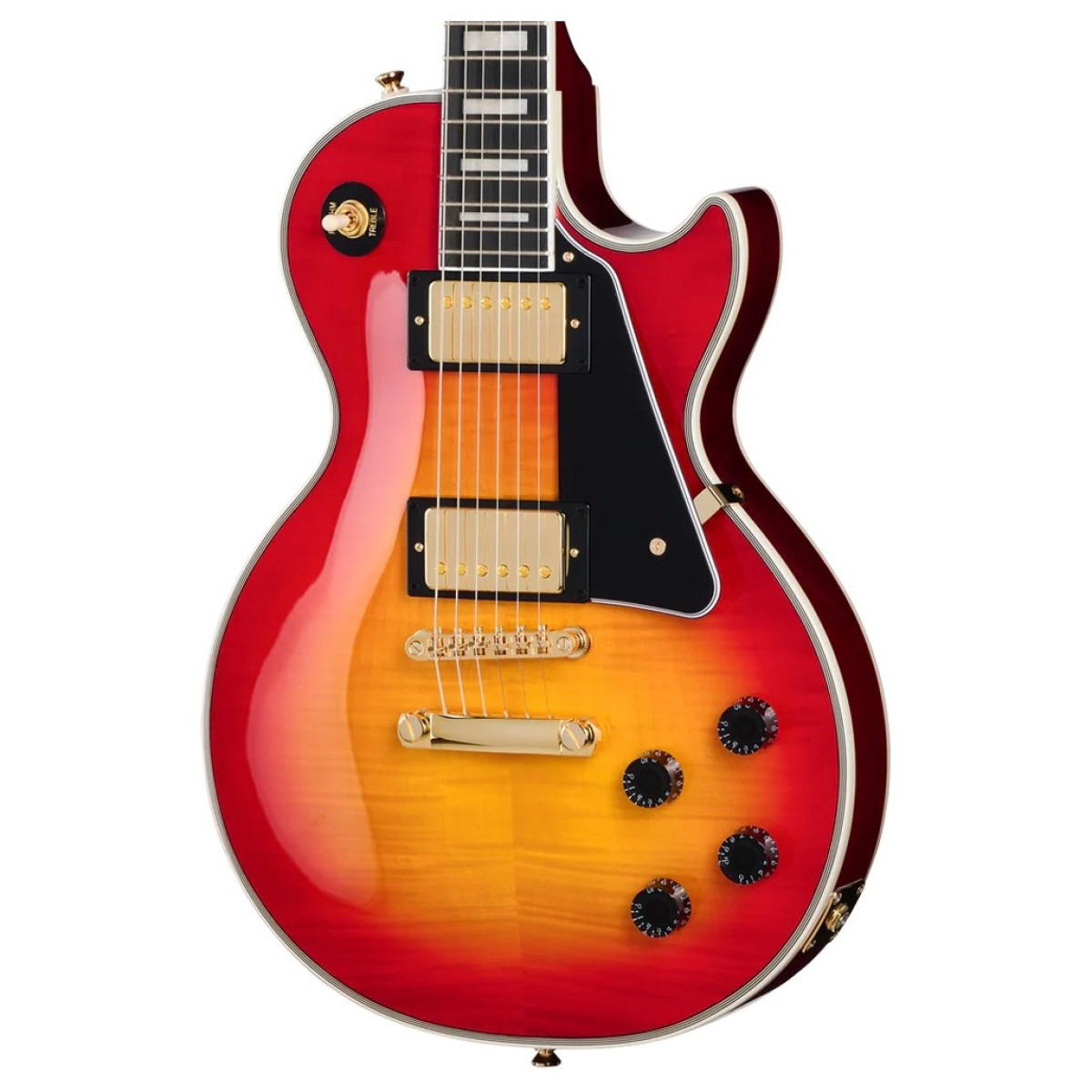 EPIPHONE LES PAUL CUSTOM FIGURED  IG CHERRY SUNBURST