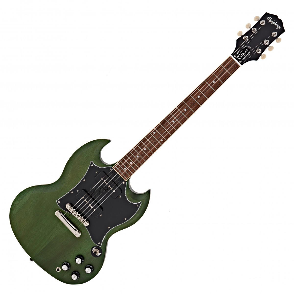 EPIPHONE SG CLASSIC P-90S WORN INVERNESS GREEN