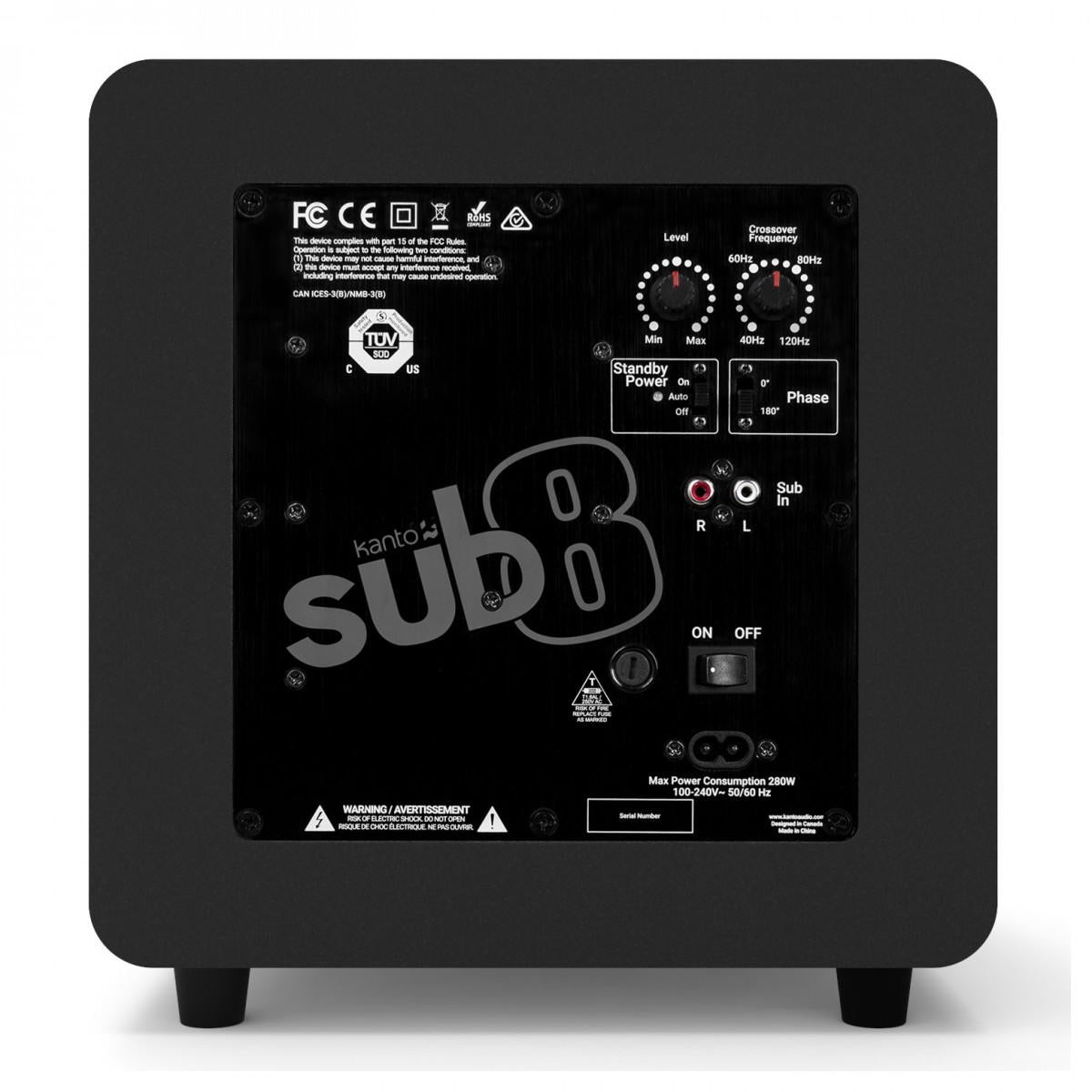 KANTO SUB8 MATE BLACK VINYL