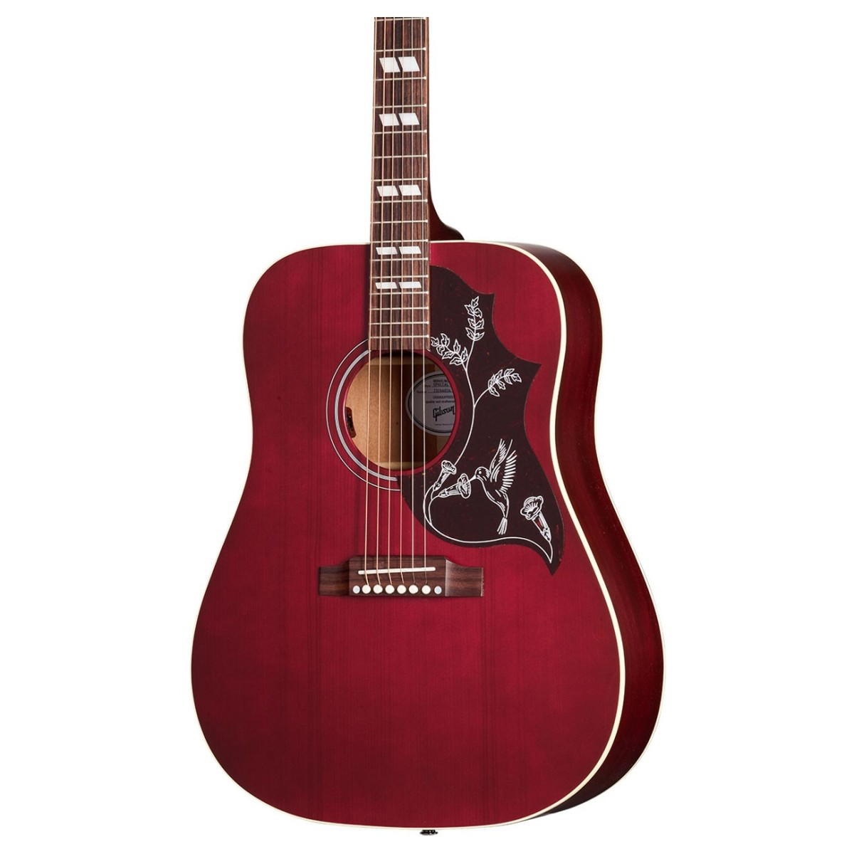 GIBSON HUMMINGBIRD SPECIAL SATIN WINE RED