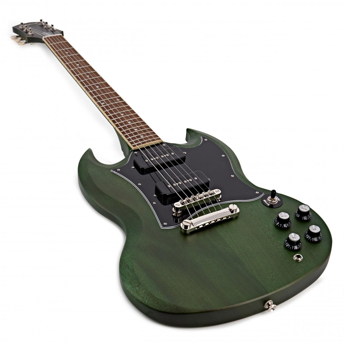EPIPHONE SG CLASSIC P-90S WORN INVERNESS GREEN