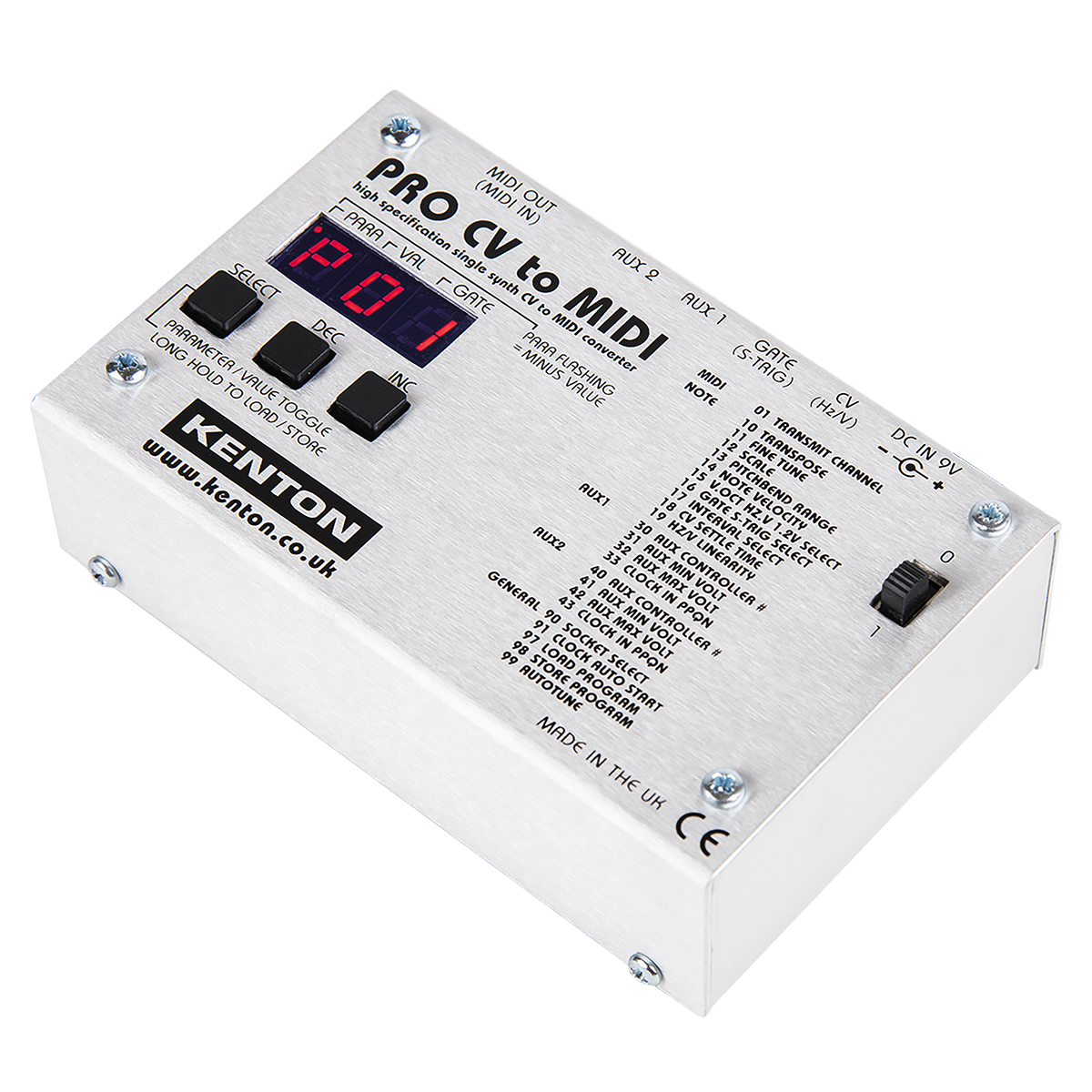 Kenton Pro CV to MIDI