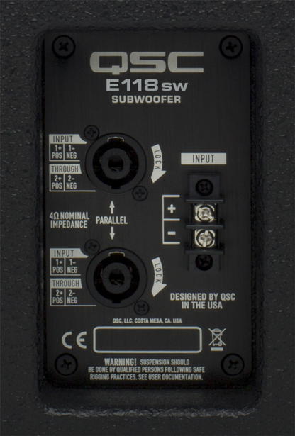 QSC E118SW-BK Subwoofer Pasivo