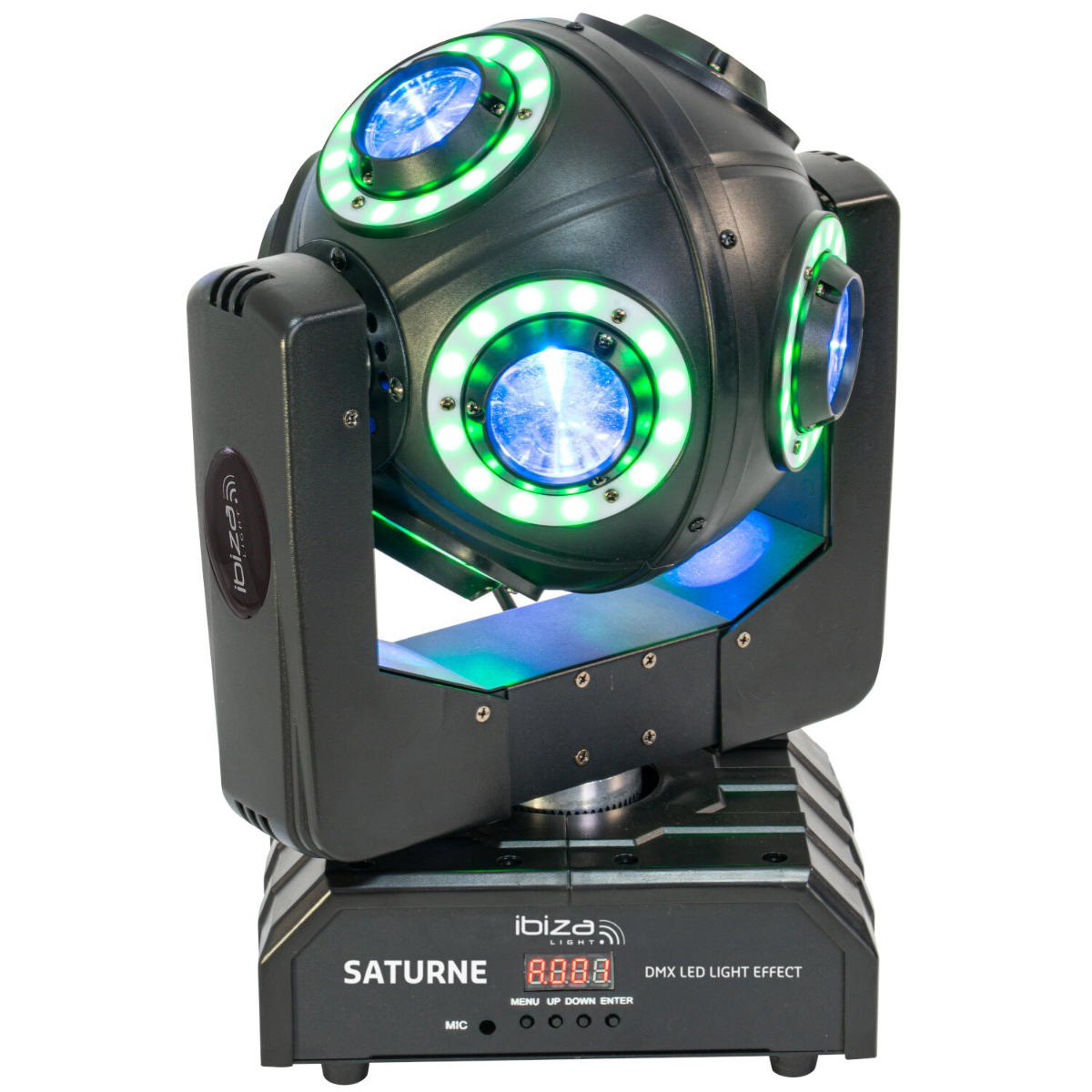 IBIZA LIGHT SATURNE DMX MOVING HEAD 8x 10W RGBW 4i
