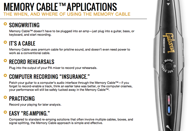 Gibson Memory Cable 