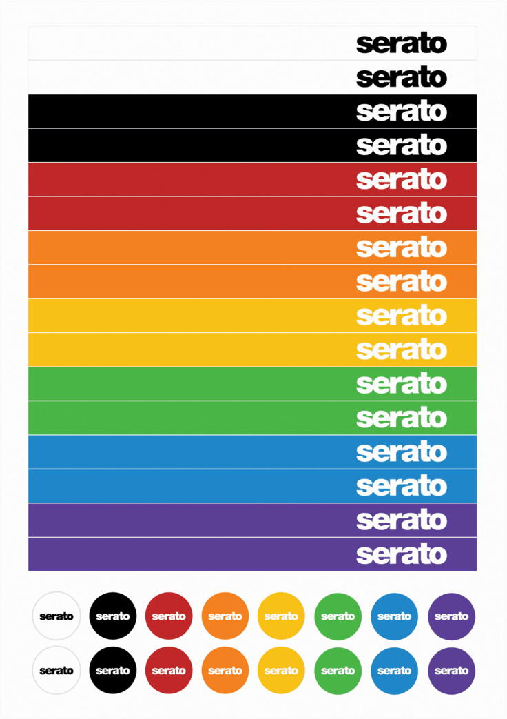 SERATO STICKER LOCK VINYL (PAREJA)