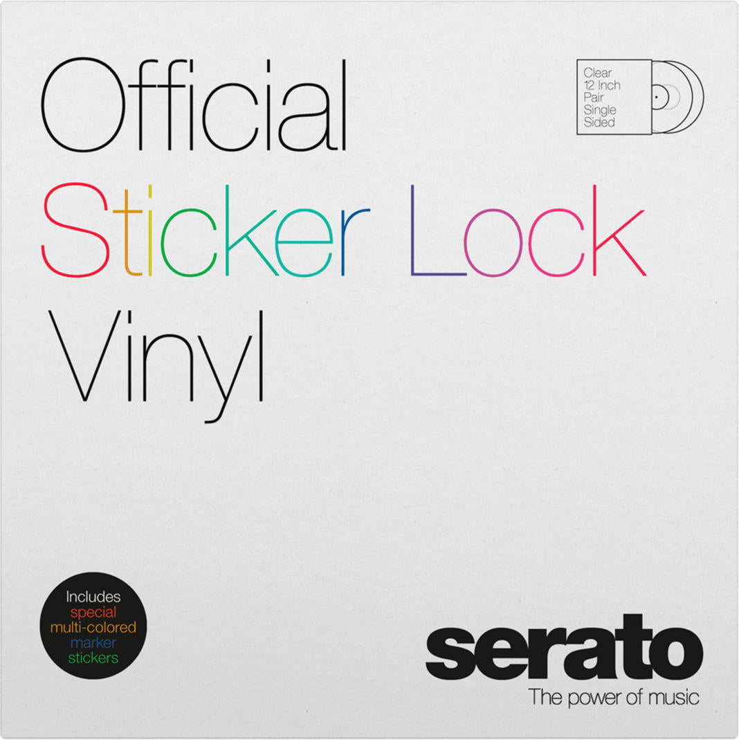 SERATO STICKER LOCK VINYL (PAREJA)