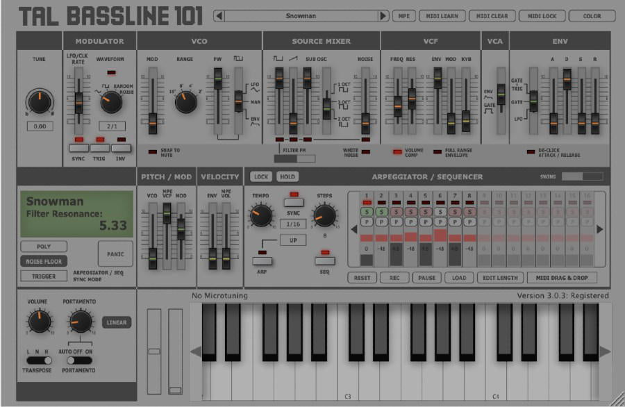 TAL BassLine-101