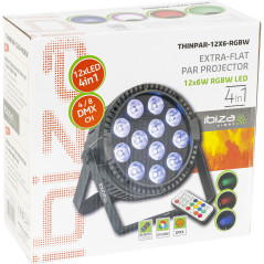 IBIZA LIGHT THINPAR-12X6-RGBW THIN PAR LED 12X6W R