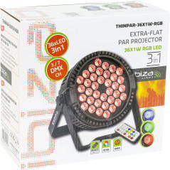 IBIZA LIGHT THINPAR-36X1W-RGB THIN PARLED 36x1W RGB