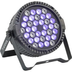IBIZA LIGHT THINPAR-36X3-UV THIN PAR LED 36x3W UV