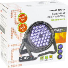 IBIZA LIGHT THINPAR-36X3-UV THIN PAR LED 36x3W UV
