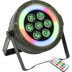 IBIZA LIGHT THINPAR-LED-RING THIN PAR LED 7x10w RG