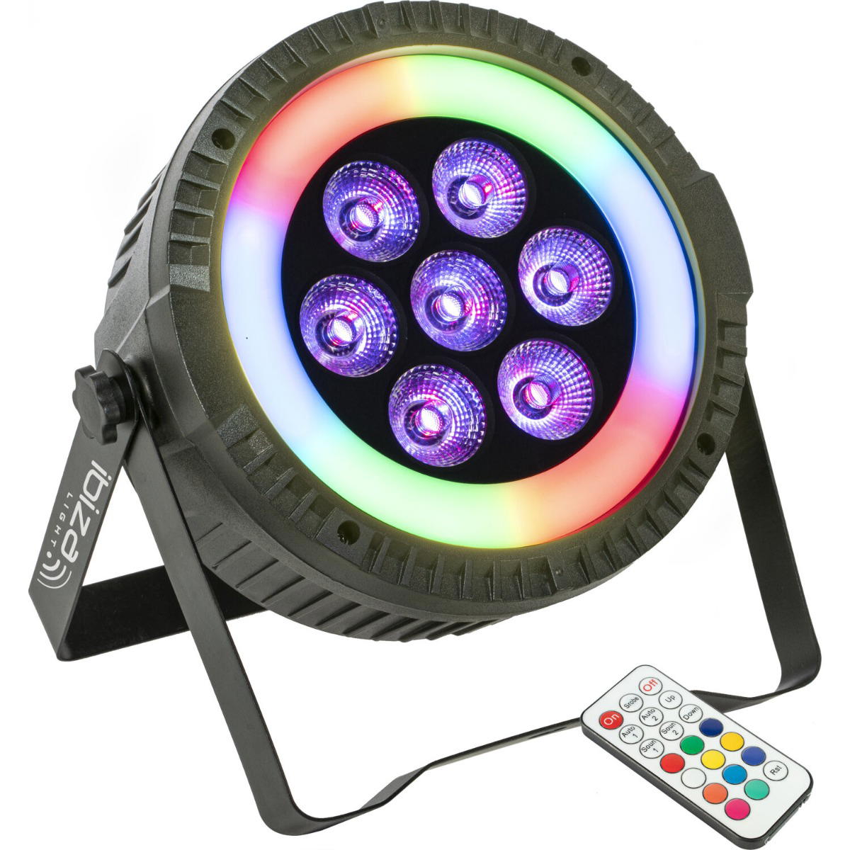 IBIZA LIGHT THINPAR-LED-RING THIN PAR LED 7x10w RG