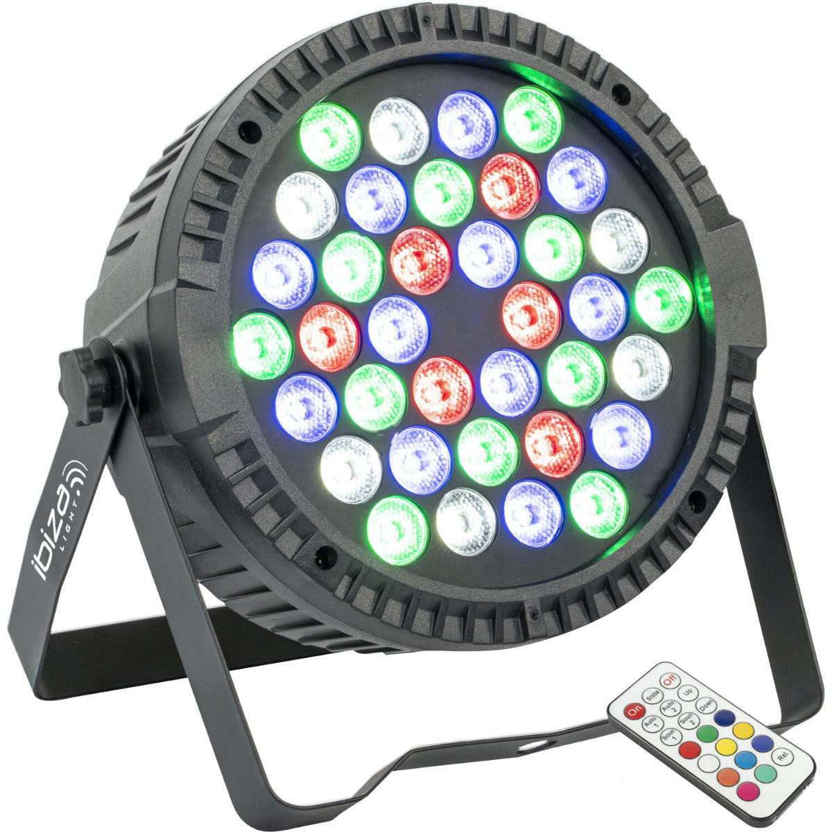 IBIZA LIGHT THINPAR36X1-RGBW PAR LED fin 36X1W RGB