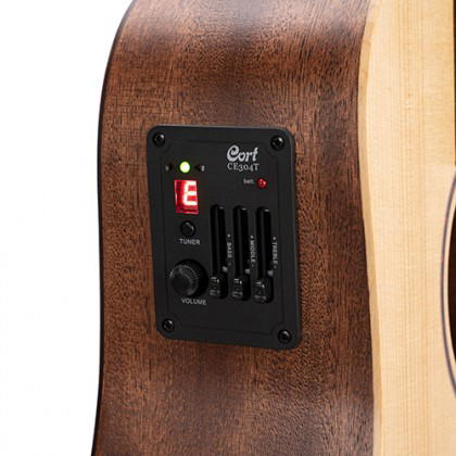 CORT Guitarra Acústica Earth Mini E Adiron