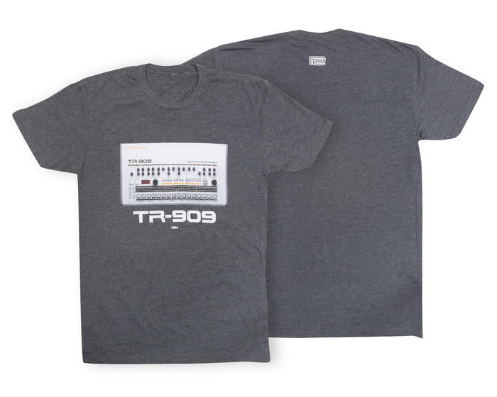 TR-909 CREW T-SHIRT SM CHARCOAL