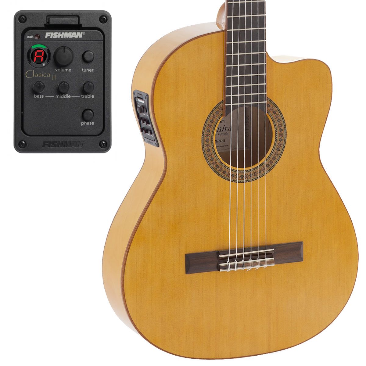 ADMIRA TRIANA SERIE FLAMENCO CUTAWAY FISHMAN