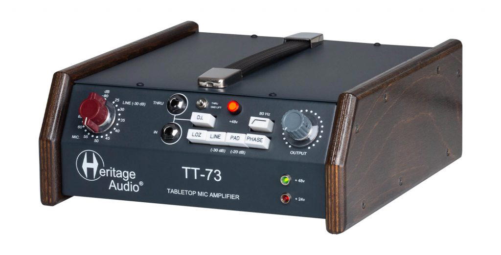 HERITAGE AUDIO TT73 Mono Mic Preamp DI in Tabletop