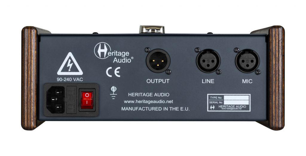 HERITAGE AUDIO TT73 Mono Mic Preamp DI in Tabletop