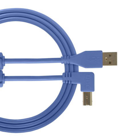 UDG Ultimate USB 2.0 A-B Azul Conec. Ángulo 3m