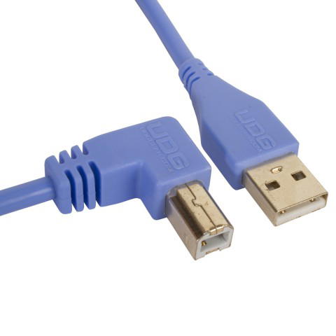 UDG Ultimate USB 2.0 A-B Azul Conec. Ángulo 3m