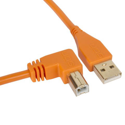 UDG Ultimate USB 2.0 A-B Naranja Conec. Ángulo 3m